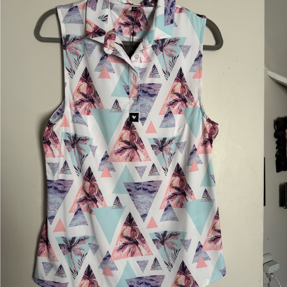 Bad Birdie Sleeveless Collared Women’s Golf Top
